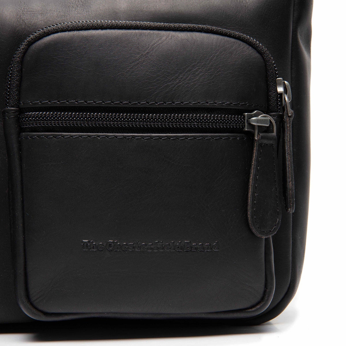 
Classic 100% Full-Grain leather Bag - Rückansicht mit verstärkten Lederträgern & handwerklichen Nähten