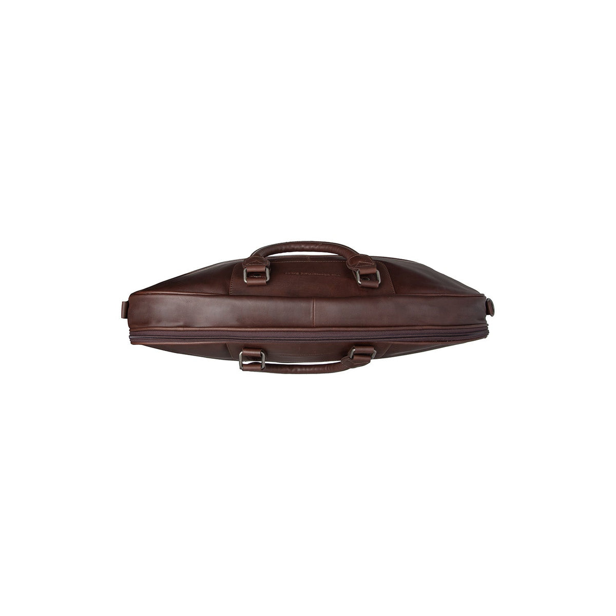 
Detailansicht of Classic Collar & Heavy-Duty Zipper Hardware on Leather Garment Bag Josh