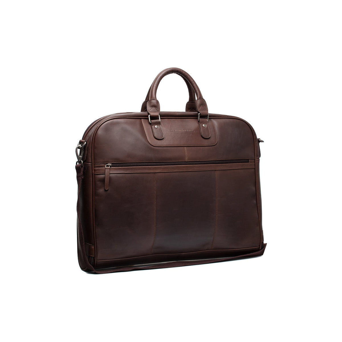 
Leather Garment Bag Josh aus klassischem 100% Vollnarbenleder - Vorderansicht & maßgeschneiderte Silhouette | Online Kaufen