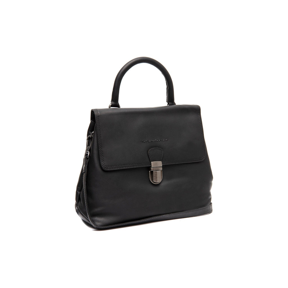 Angera Full-Grain Leather Handbag für Damen in Classic 100% Full-Grain Leather - Vorderansicht &amp; maßgeschneiderte Silhouette | Online Kaufen