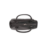 
Detailansicht of Classic Collar & Heavy-Duty Zipper Hardware on Dorin Vollnarbenleder-Handtasche