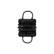 Detailansicht of Classic Collar &amp; Heavy-Duty Zipper Hardware on Ezra Full-Grain Leather Handbag für Damen