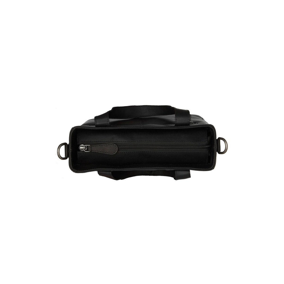 Detailansicht of Classic Collar &amp; Heavy-Duty Zipper Hardware on Lingfield Full-Grain Leather Handbag für Damen