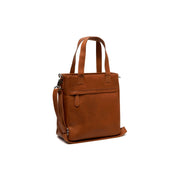 Tailored Rib Cuffs &amp; Hem Craftsmanship Construction Detail on Lingfield Full-Grain Leather Handbag für Damen