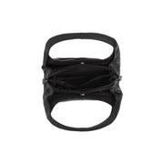 
Detailansicht of Classic Collar & Heavy-Duty Zipper Hardware on Lunera Vollnarbenleder-Handtasche