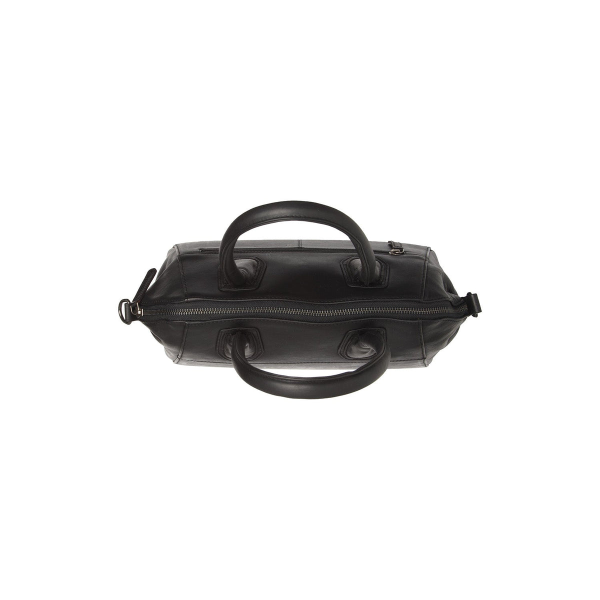 Marsala Full-Grain Leather Handbag - Lateral Side Profile View Showing Sleeve Cut & Athletic Taper Fit