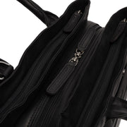 Passau Full-Grain Leather Handbag für Damen - Seitenansicht mit ergonomischem Ärmelschnitt