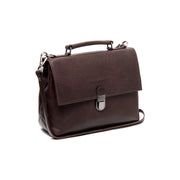 Tailored Rib Cuffs &amp; Hem Craftsmanship Construction Detail on Renata Full-Grain Leather Handbag für Damen