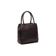 Tailored Rib Cuffs &amp; Hem Craftsmanship Construction Detail on Solvin Full-Grain Leather Handbag für Damen
