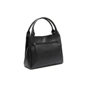 Tailored Rib Cuffs &amp; Hem Craftsmanship Construction Detail on Tenara Full-Grain Leather Handbag für Damen