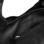 Tenara Full-Grain Leather Handbag für Damen - Seitenansicht mit ergonomischem Ärmelschnitt