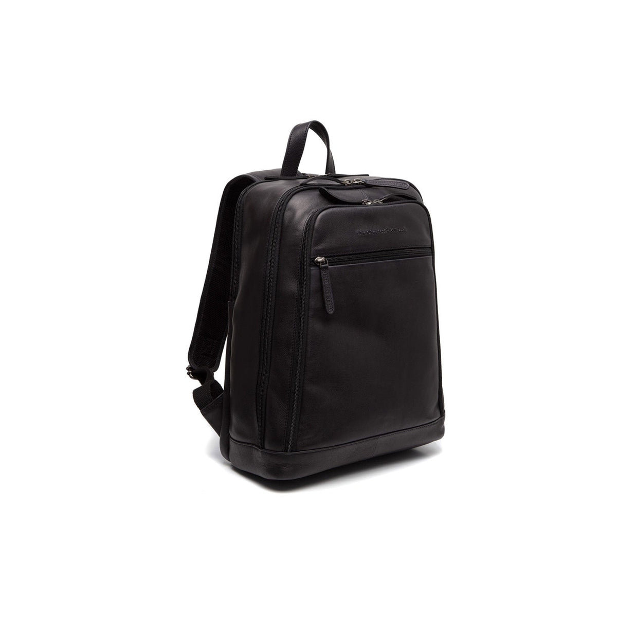 Detroit Full-Grain Leather Laptop Backpack für Damen in Classic 100% Full-Grain Leather - Full Exterior Front Profile View | Online Kaufen