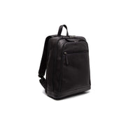 Detroit Full-Grain Leather Laptop Backpack für Damen in Classic 100% Full-Grain Leather - Full Exterior Front Profile View | Online Kaufen