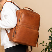 
Lennox Vollnarbenleder-Laptop-Rucksack – alternate product view 2