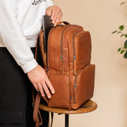 
Lennox Vollnarbenleder-Laptop-Rucksack – alternate product view 3