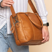 
Boston Vollnarbenleder-Laptoptasche – alternate product view 2