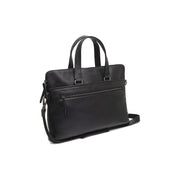 Elvas Full-Grain Leather Laptop Bag für Damen in Classic 100% Full-Grain Leather - Full Exterior Front Profile View | Online Kaufen