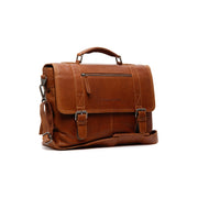 Imperia Full-Grain Leather Laptop Bag für Herren in Classic 100% Full-Grain Leather - Full Exterior Front Profile View | Online Kaufen