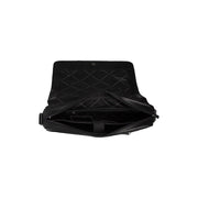 Richard Full-Grain Leather Laptop Bag für Herren - Structured Side Profile Showing Gusset Depth &amp; Expansion Capacity