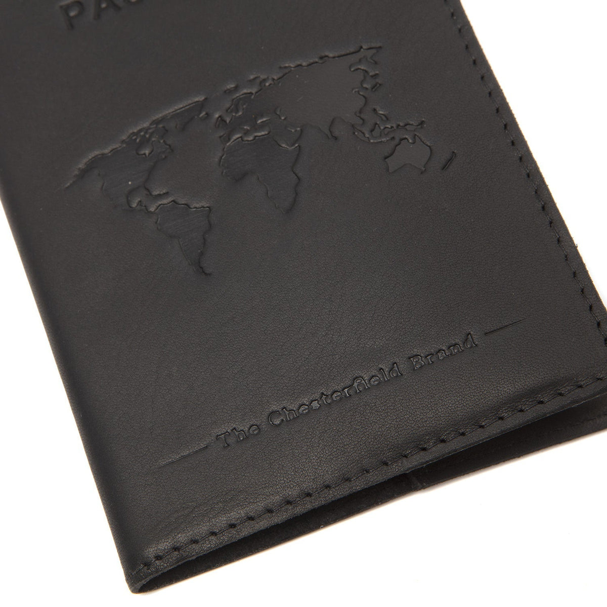 Leather Passport Case für Damen - Seitenansicht mit ergonomischem Ärmelschnitt