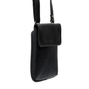 Langley Full-Grain Leather Phone Bag für Damen in Classic 100% Full-Grain Leather - Vorderansicht &amp; maßgeschneiderte Silhouette | Online Kaufen