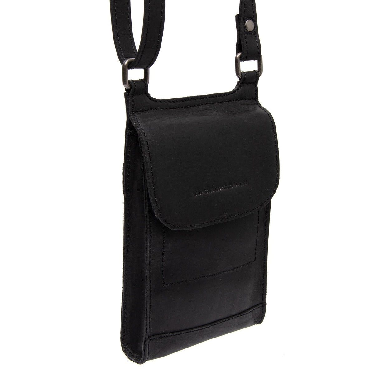 Nebra Full-Grain Leather Phone Bag für Damen in Classic 100% Full-Grain Leather - Vorderansicht &amp; maßgeschneiderte Silhouette | Online Kaufen