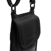 Nebra Full-Grain Leather Phone Bag für Damen - Seitenansicht mit ergonomischem Ärmelschnitt