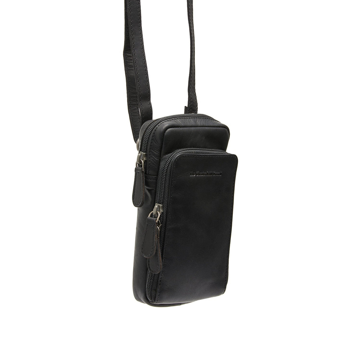 
Valdes Vollnarbenleder Phone Bag aus klassischem 100% Vollnarbenleder - Vorderansicht & maßgeschneiderte Silhouette | Online Kaufen