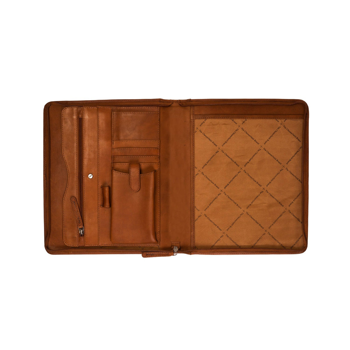 
Cognac Leather Portfolio Barnet für Damen für Damen, detail view 1