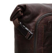 Liverpool Full-Grain Leather Roll-top Backpack für Damen – Zusätzliche Produktansicht 3
