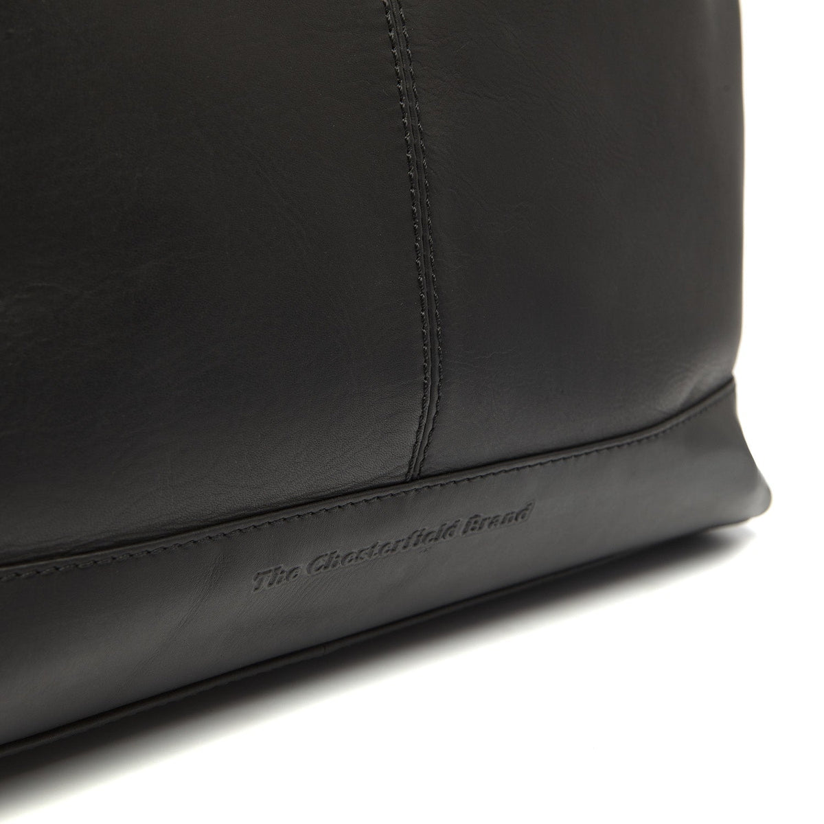 Amelia Full-Grain Leather Shoulder Bag für Damen - Structured Side Profile Showing Gusset Depth &amp; Expansion Capacity