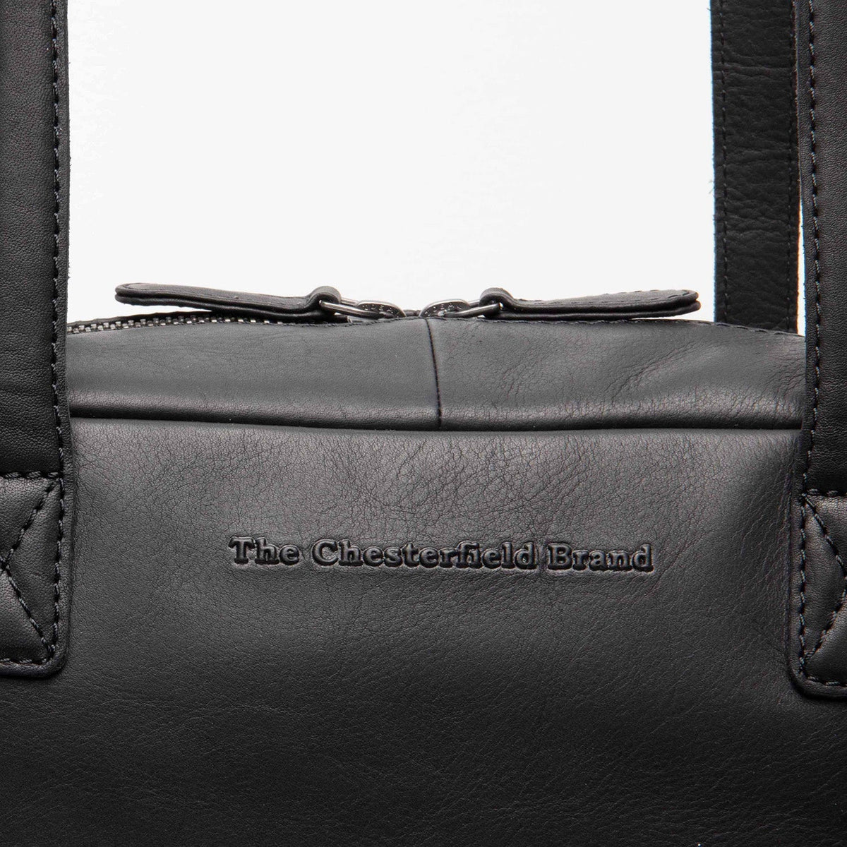
Classic 100% Full-Grain leather Bag - Rückansicht mit verstärkten Lederträgern & handwerklichen Nähten