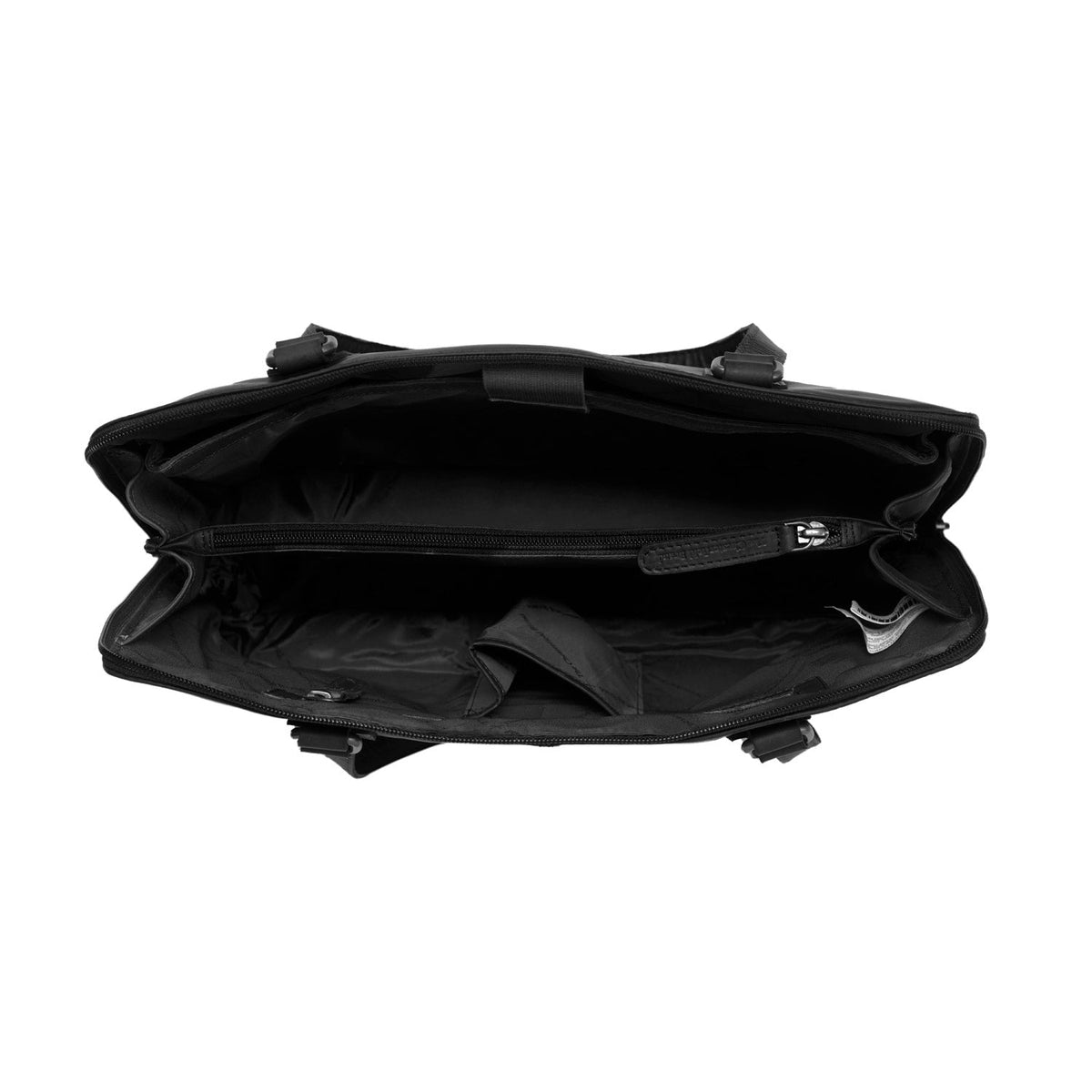 
Classic 100% Full-Grain leather Bag - Rückansicht mit verstärkten Lederträgern & handwerklichen Nähten