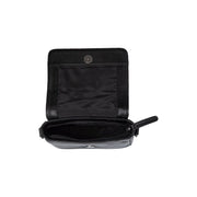 Solid Antique Brass Hardware &amp; Heavy-Duty Dual Zipper Detail on Marcella Full-Grain Leather Shoulder Bag für Damen