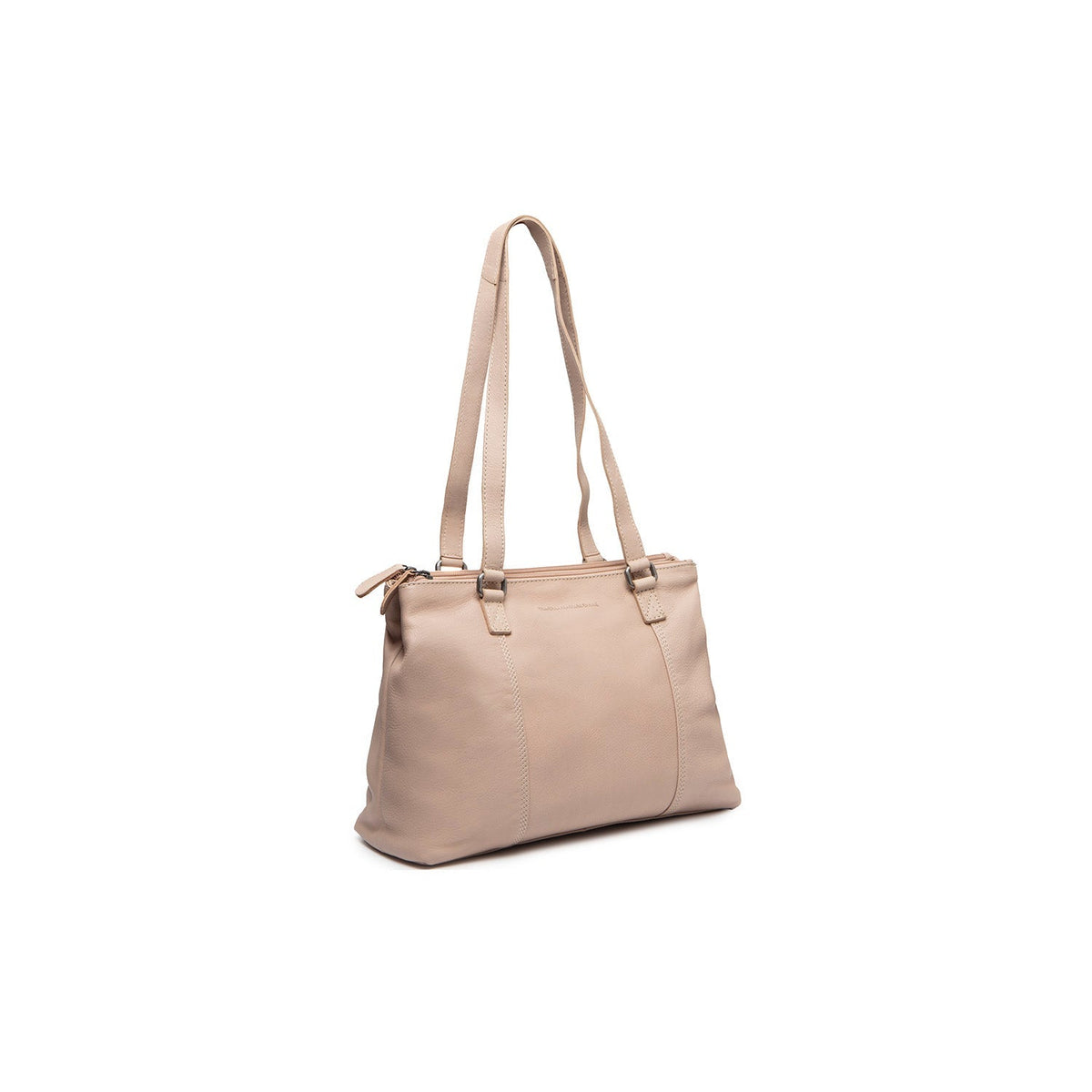 Marvos Full-Grain Leather Shoulder Bag für Damen in Classic 100% Full-Grain Leather - Full Exterior Front Profile View | Online Kaufen