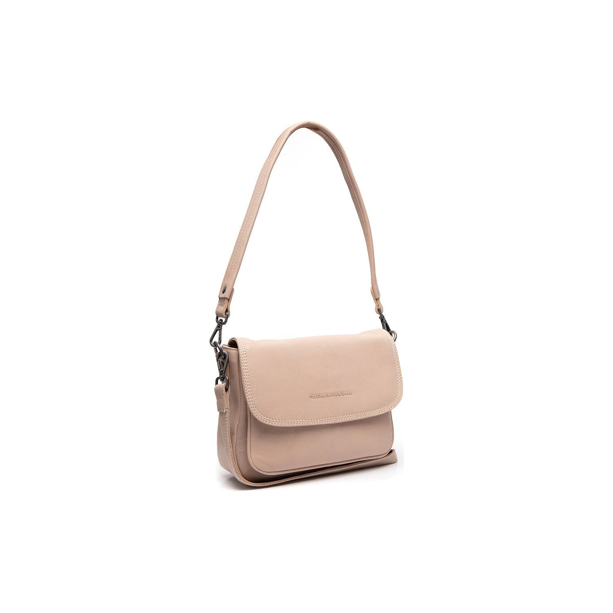 Miloa Full-Grain Leather Shoulder Bag für Damen in Classic 100% Full-Grain Leather - Full Exterior Front Profile View | Online Kaufen