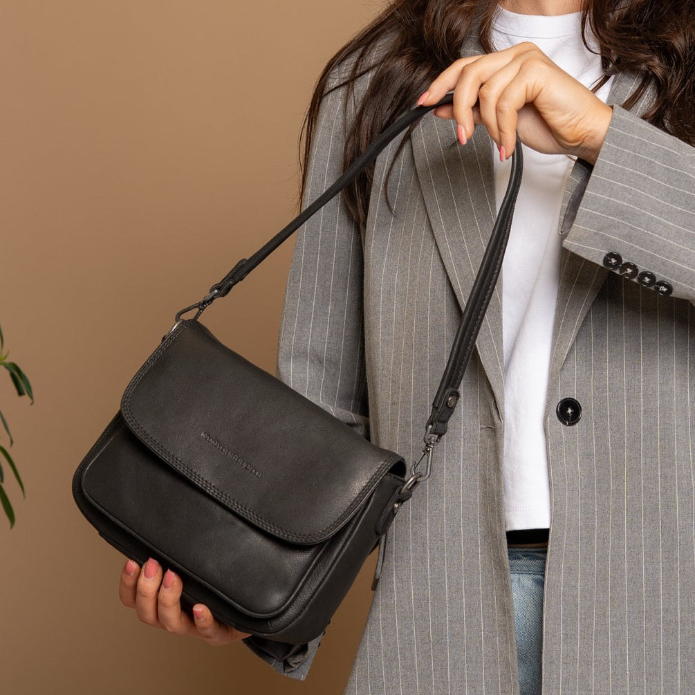 Miloa Full-Grain Leather Shoulder Bag für Damen – Zusätzliche Produktansicht 2