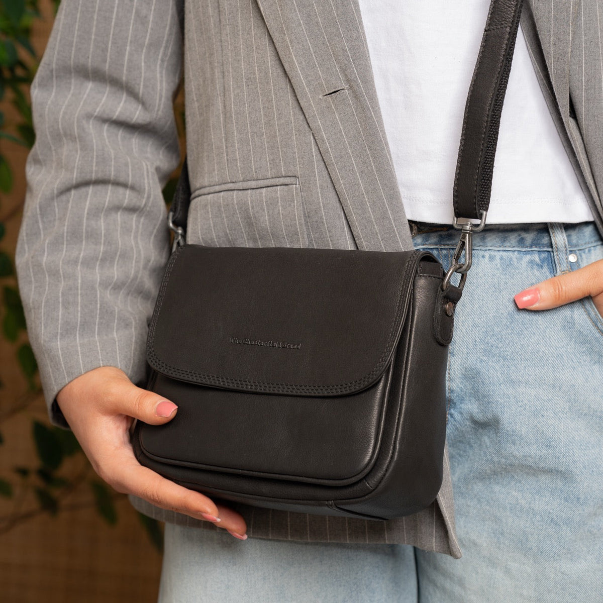 Miloa Full-Grain Leather Shoulder Bag für Damen – Zusätzliche Produktansicht 3