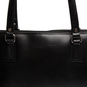 
Classic 100% Full-Grain leather Bag - Rückansicht mit verstärkten Lederträgern & handwerklichen Nähten