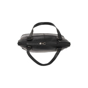 Solid Antique Brass Hardware &amp; Heavy-Duty Dual Zipper Detail on Seron Full-Grain Leather Shoulder Bag für Damen
