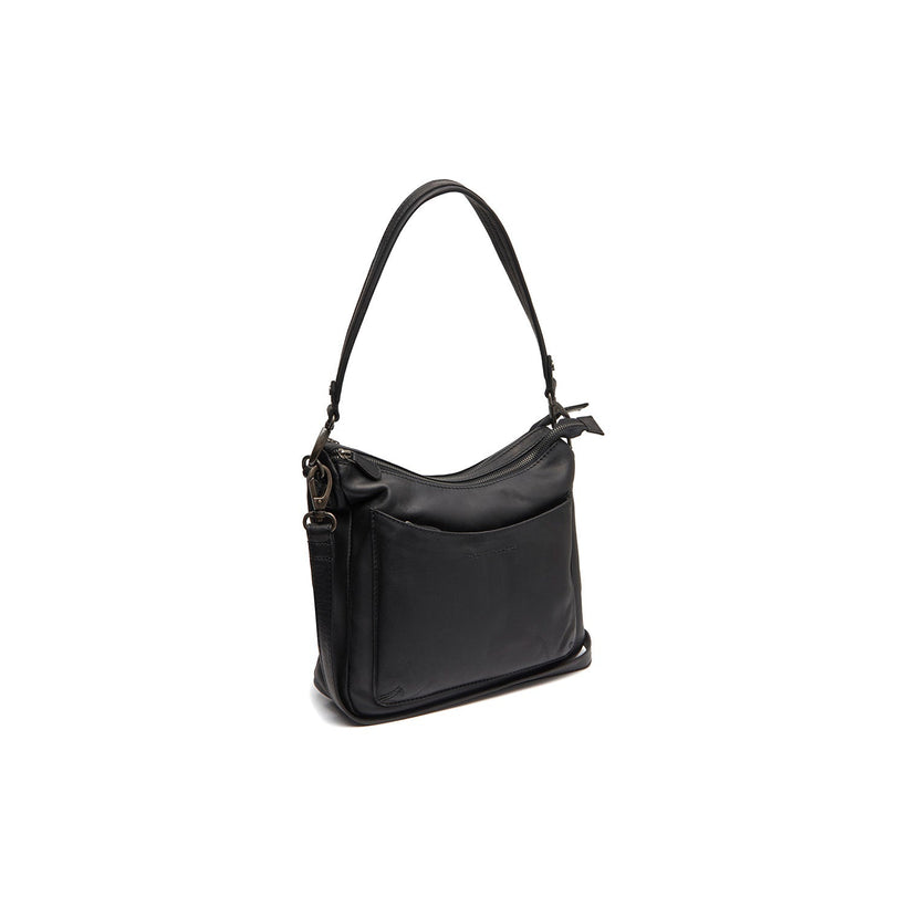 Tivra Vollnarbenleder-Schultertasche