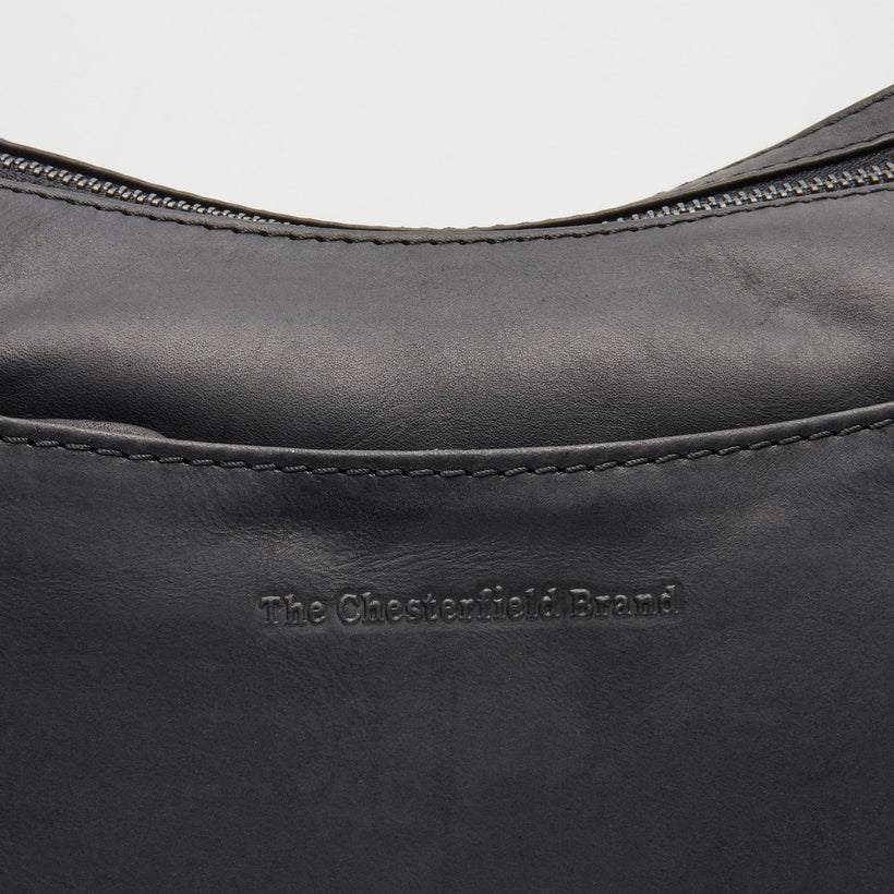 Tivra Vollnarbenleder-Schultertasche