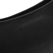 
Solid Antique Brass Hardware & Heavy-Duty Dual Zipper Detail on Valentano Vollnarbenleder-Schultertasche