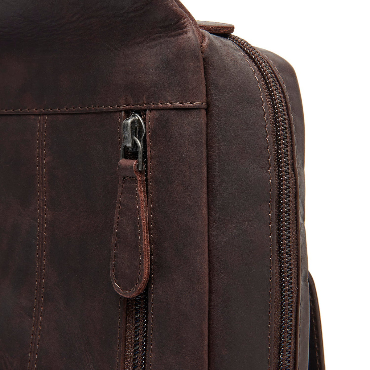 Brown Leather Sling Bag Turelle für Damen, detail view 3