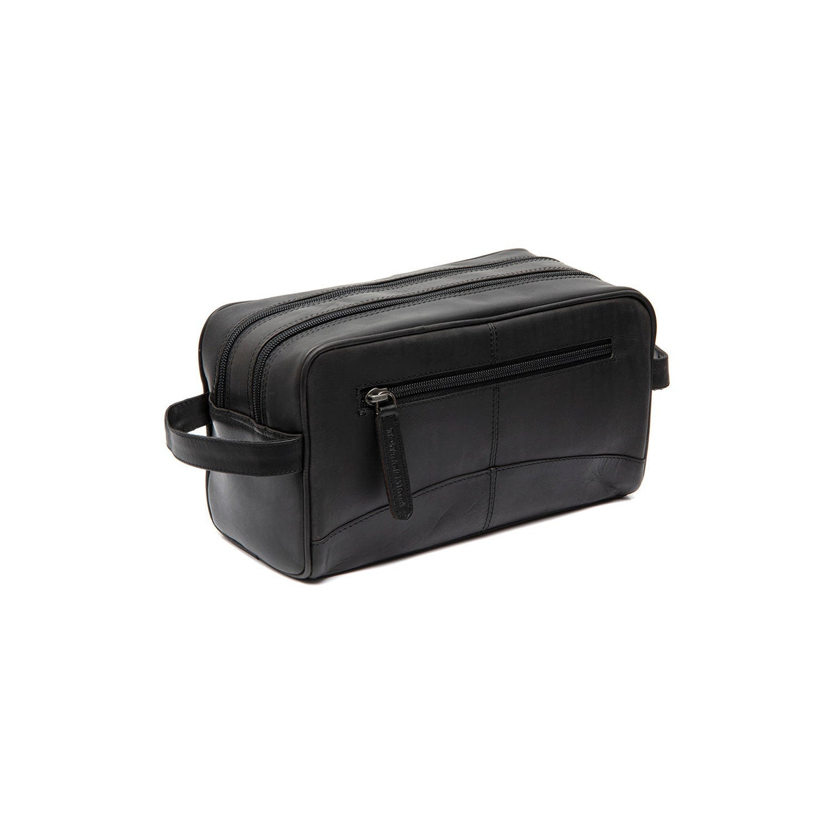 Styled Fit Perspective of Stacey Full-Grain Leather Toiletry Bag für Damen on Model - Natural Daylight Drape
