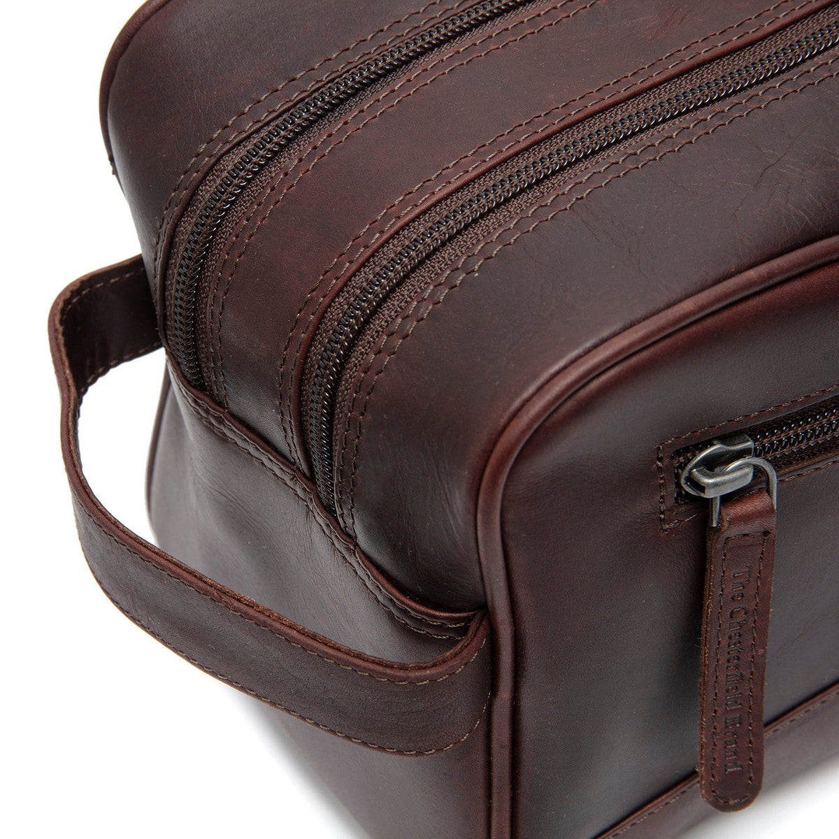 Stacey Full-Grain Leather Toiletry Bag für Damen – Zusätzliche Produktansicht 3