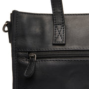 Estella Full-Grain Leather Tote Bag für Damen - Structured Side Profile Showing Gusset Depth &amp; Expansion Capacity