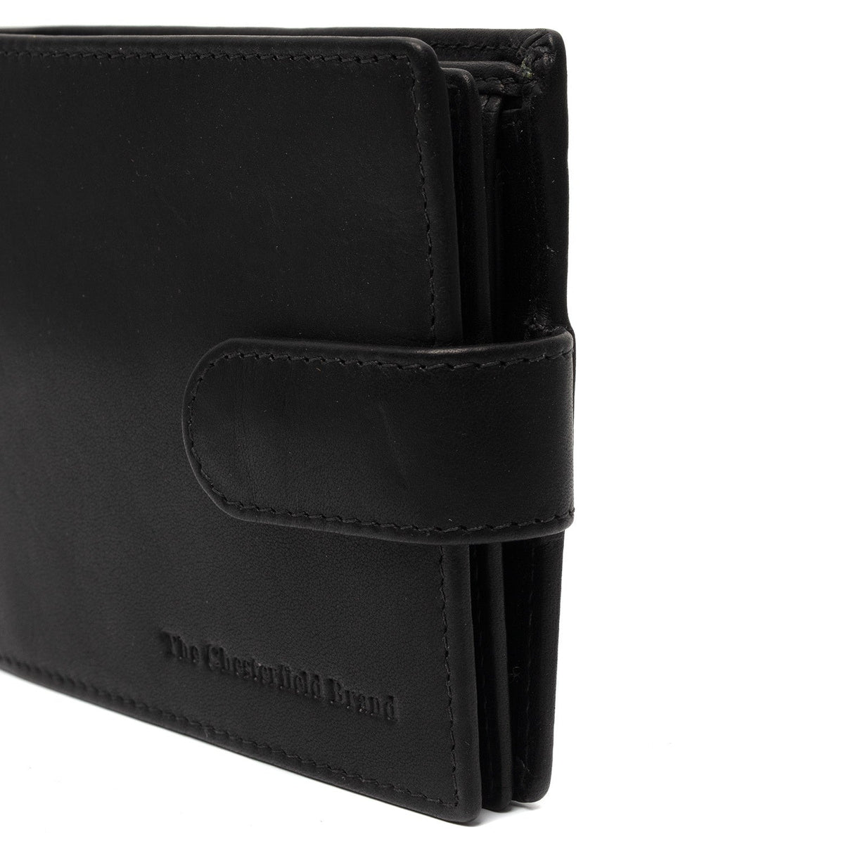 Curtis Full-Grain Ledergeldbörse für Herren - Structured Side Profile Showing Gusset Depth &amp; Expansion Capacity