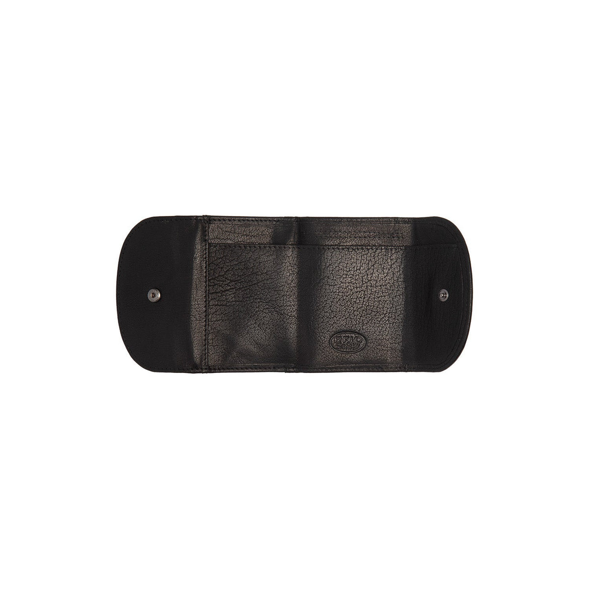 Newton Full-Grain Ledergeldbörse für Damen - Structured Side Profile Showing Gusset Depth &amp; Expansion Capacity
