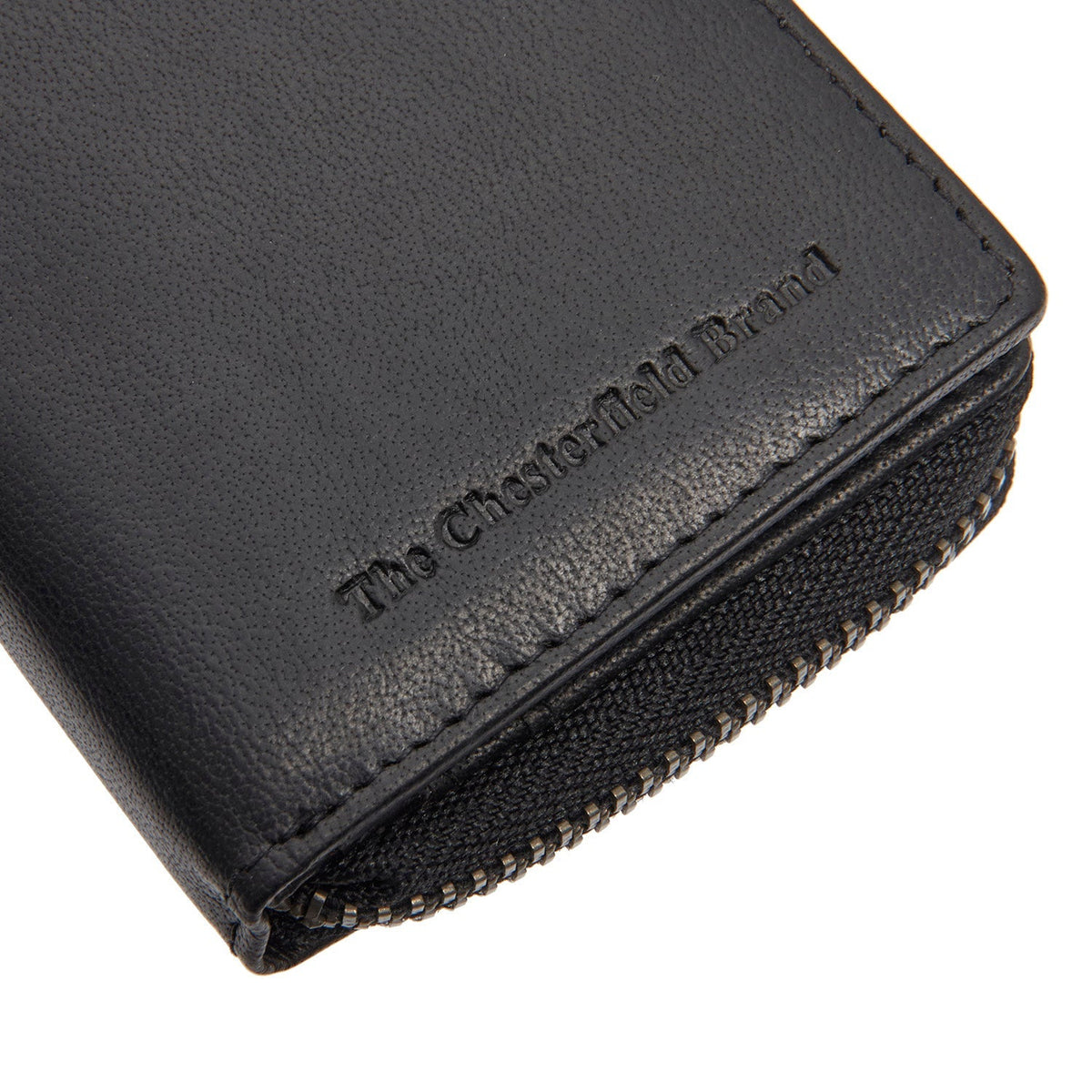 Sionel Full-Grain Ledergeldbörse für Damen - Structured Side Profile Showing Gusset Depth &amp; Expansion Capacity